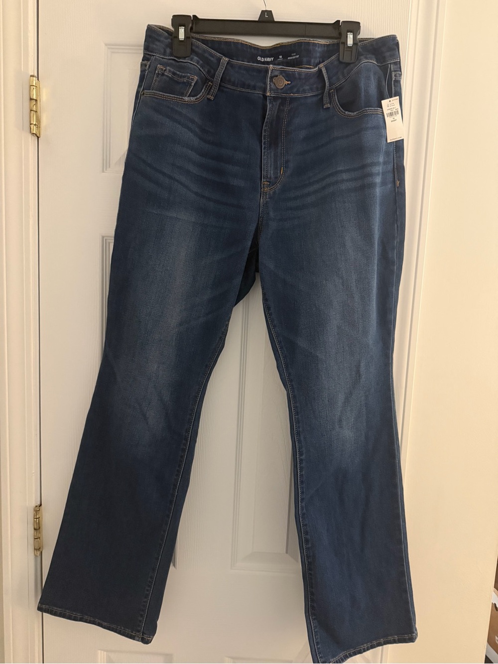 Old Navy Women's Dark Blue Wide-Leg Jeans